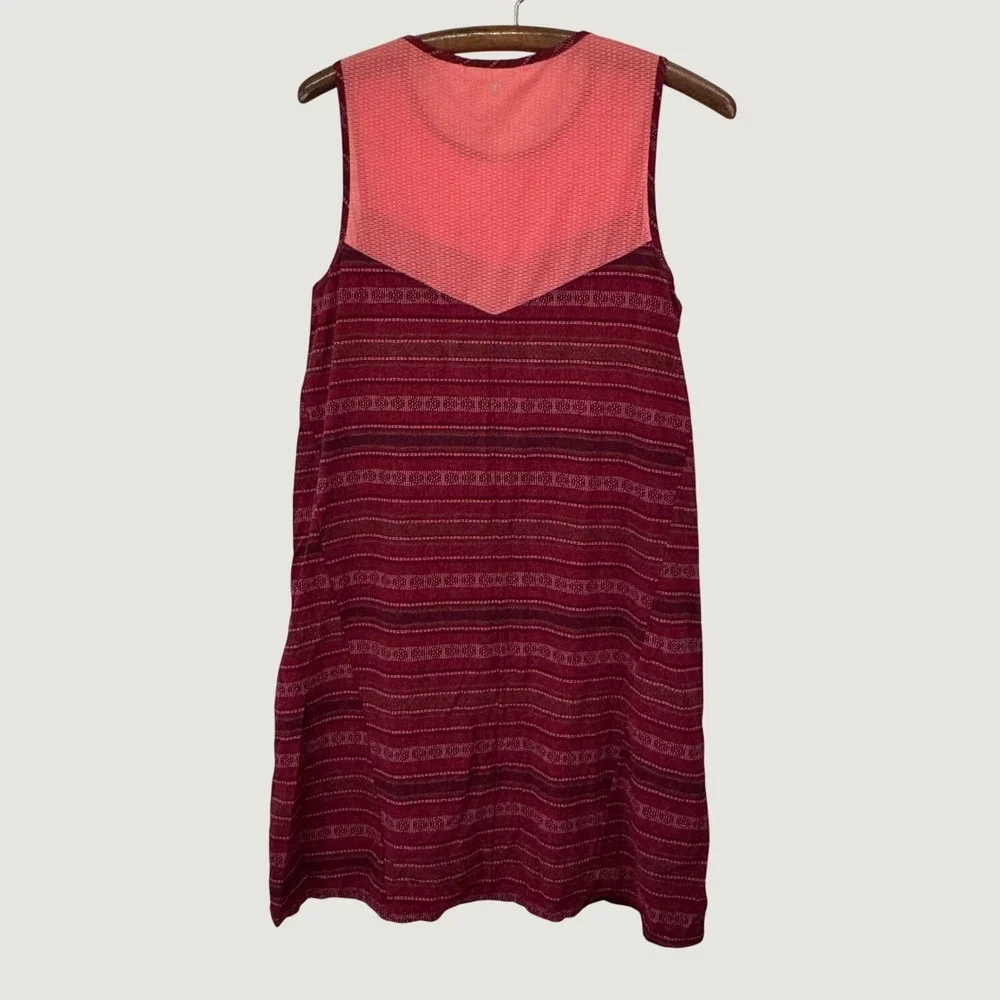 Toad & Co Sunkissed Swing Dress Womens S red orange‎ Striped Athletic Outdoor